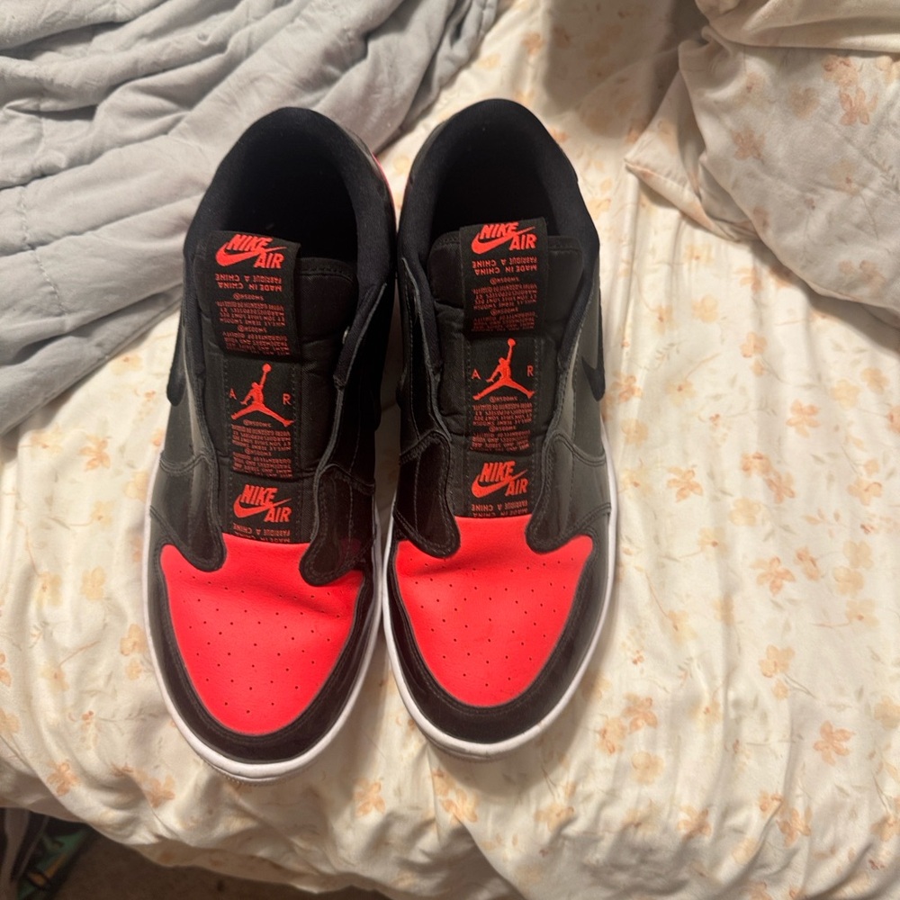 Jordan Athletic Shoes Black and Red